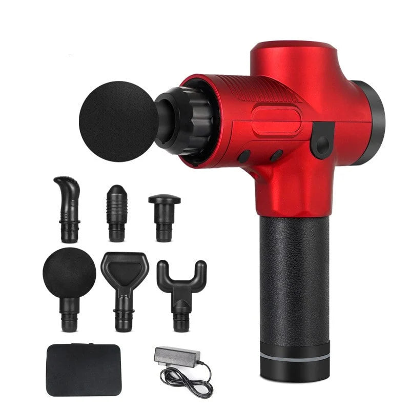 Massage Gun Deep Tissue Percussion Six Interchangeable Heads
