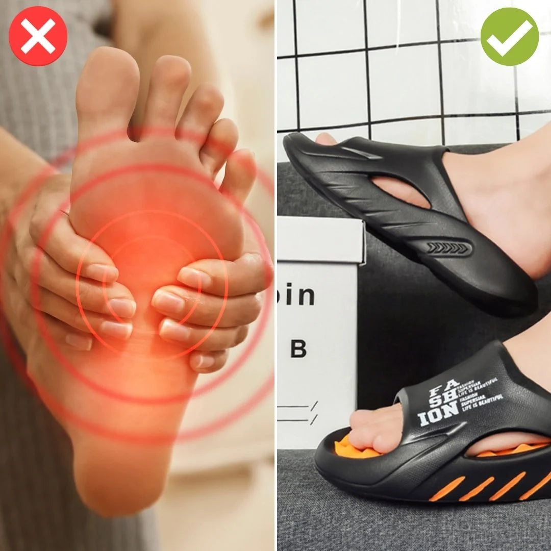 Massage Slippers Acupressure Nodules Non-Slip Water-Repellent