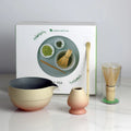 Matcha Bowl Set Ceramic Ombre Spout Bamboo Whisk & Scoop