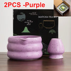 Matcha Bowl Set Ceramic Pouring Spout & Whisk Holder