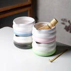 Matcha Bowl Set Ceramic Pouring Spout & Whisk Holder