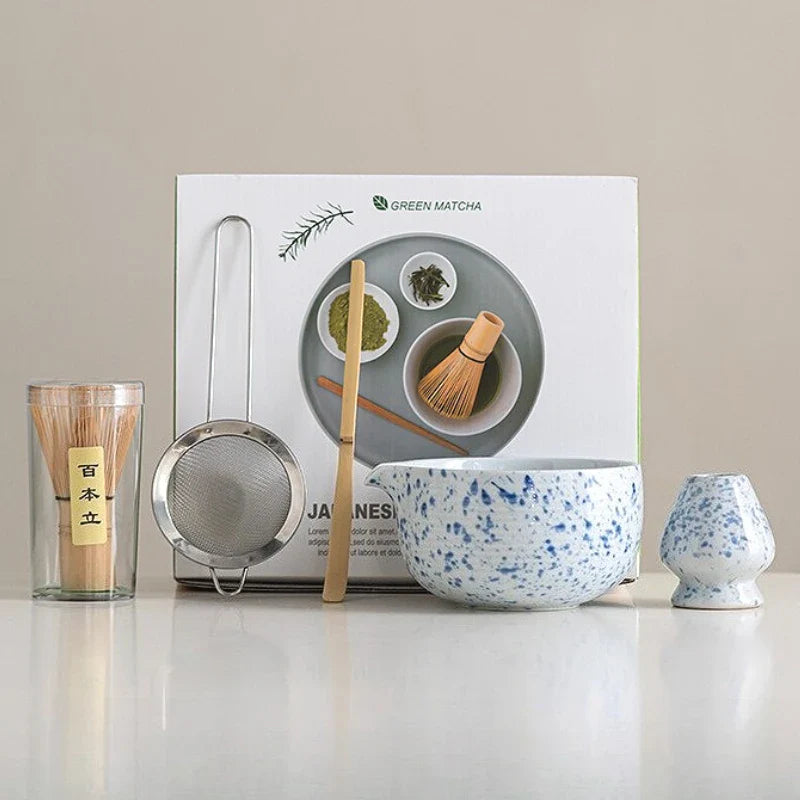 Matcha Bowl Set Ceramic Song Dynasty Style With Whisk