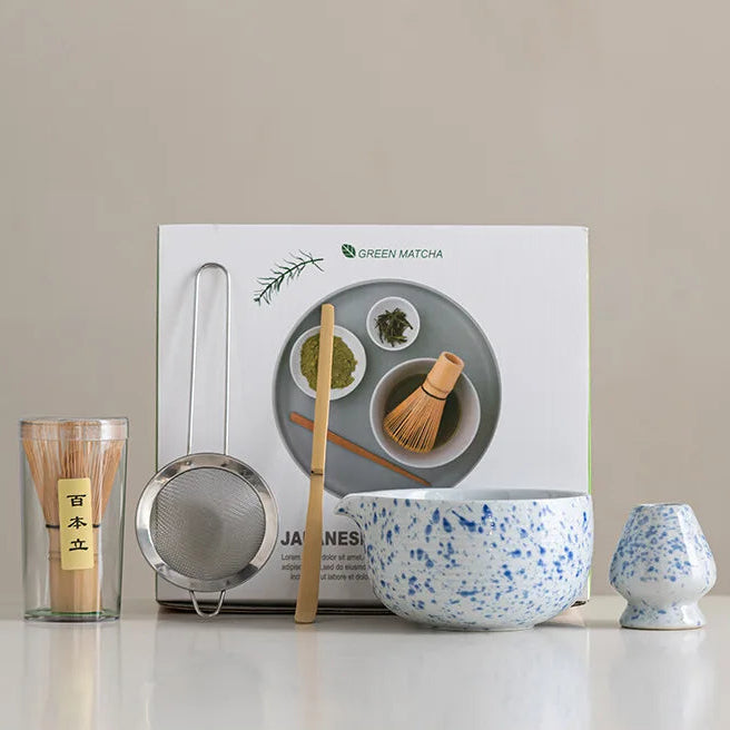 Matcha Bowl Set Ceramic Song Dynasty Style With Whisk