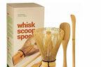 Matcha Set Bamboo Whisk & Spoon Glazed Ceramic Bowl
