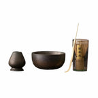 Matcha Tea Set 4-Piece Ceramic Bamboo Whisk & Spoon