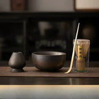 Matcha Tea Set 4-Piece Ceramic Bamboo Whisk & Spoon