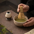 Matcha Tea Set 4-Piece Ceramic Bamboo Whisk & Spoon