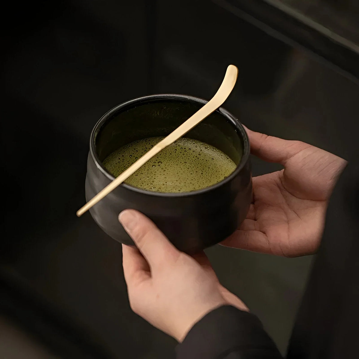 Matcha Tea Set 4-Piece Ceramic Bamboo Whisk & Spoon
