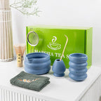 Matcha Tea Set 7 Piece Bamboo Whisk & Ceramic Bowl