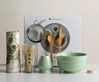 Matcha Tea Set 8-Piece Ceramic Bowl & Bamboo Whisk