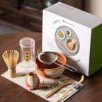 Matcha Tea Set Ceramic Bamboo Whisk Gift Box