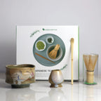 Matcha Tea Set Ceramic Bamboo Whisk Gift Box