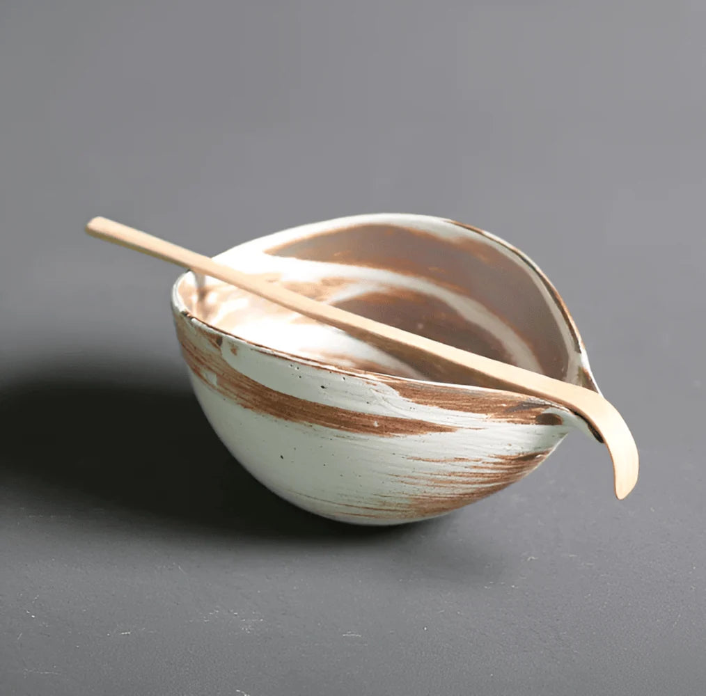 Matcha Tea Set Ceramic Bowl & Bamboo Tools
