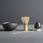 Matcha Tea Set Four-Piece Bamboo Whisk & Ceramic Bowl