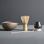 Matcha Tea Set Four-Piece Bamboo Whisk & Ceramic Bowl