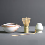 Matcha Tea Set Four-Piece Bamboo Whisk & Ceramic Bowl