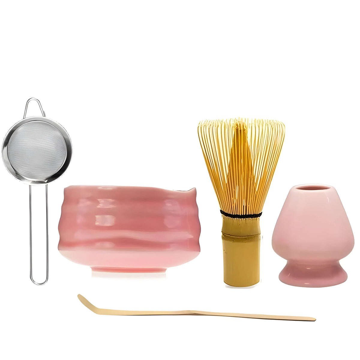 Matcha Tea Set Handmade Ceramic Bowl & Bamboo Whisk