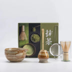 Matcha Whisk Set Fine-Bristle Bamboo Whisk & Hand-Glazed Bowl