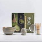 Matcha Whisk Set Fine-Bristle Bamboo Whisk & Hand-Glazed Bowl