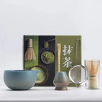 Matcha Whisk Set Fine-Bristle Bamboo Whisk & Hand-Glazed Bowl