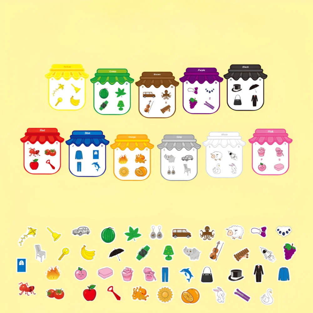Matching Game Magnetic Chunky Pieces Color Frames
