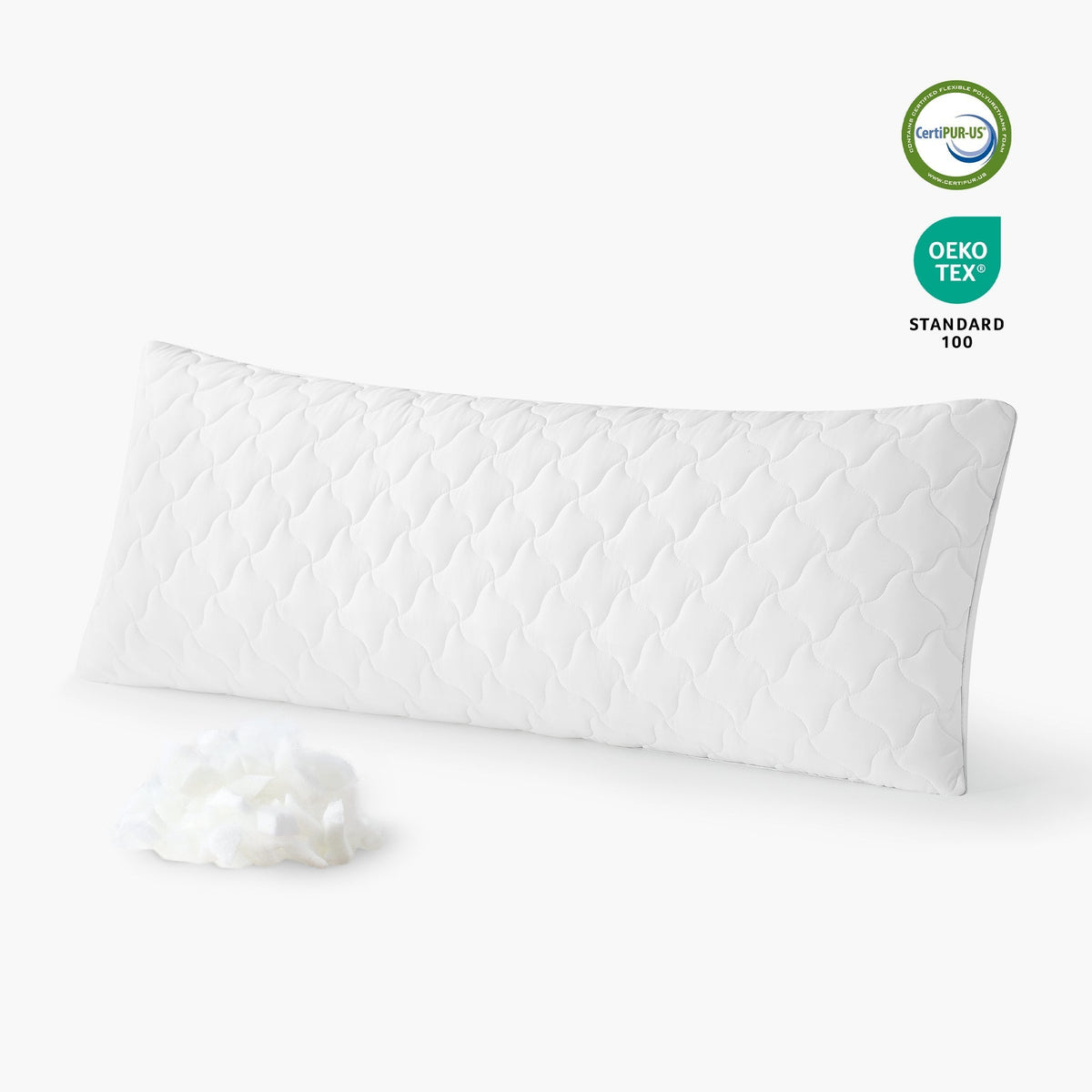 Maternity Body Pillow Adjustable Cooling Fabric Full-Length Support