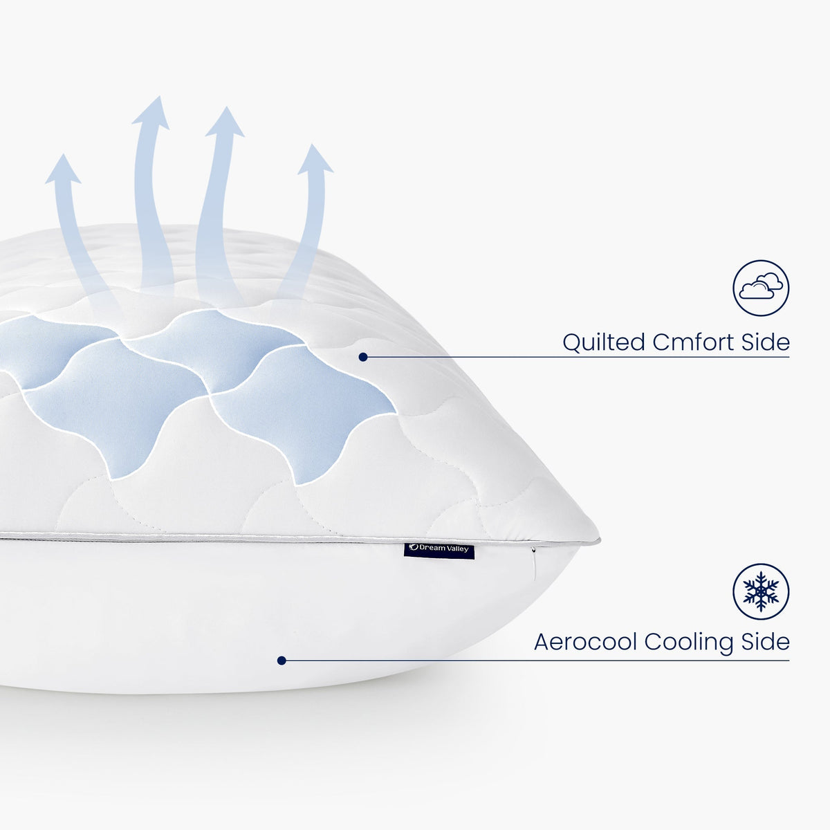 Maternity Body Pillow Adjustable Cooling Fabric Full-Length Support