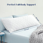 Maternity Body Pillow Adjustable Cooling Fabric Full-Length Support