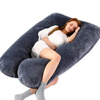 Maternity Pillow U-Shaped Ergonomic Full-Body Support Removable Washable Cover