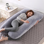 Maternity Pillow U-Shaped Ergonomic Full-Body Support Removable Washable Cover