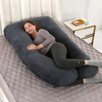 Maternity Pillow U-Shaped Ergonomic Full-Body Support Removable Washable Cover