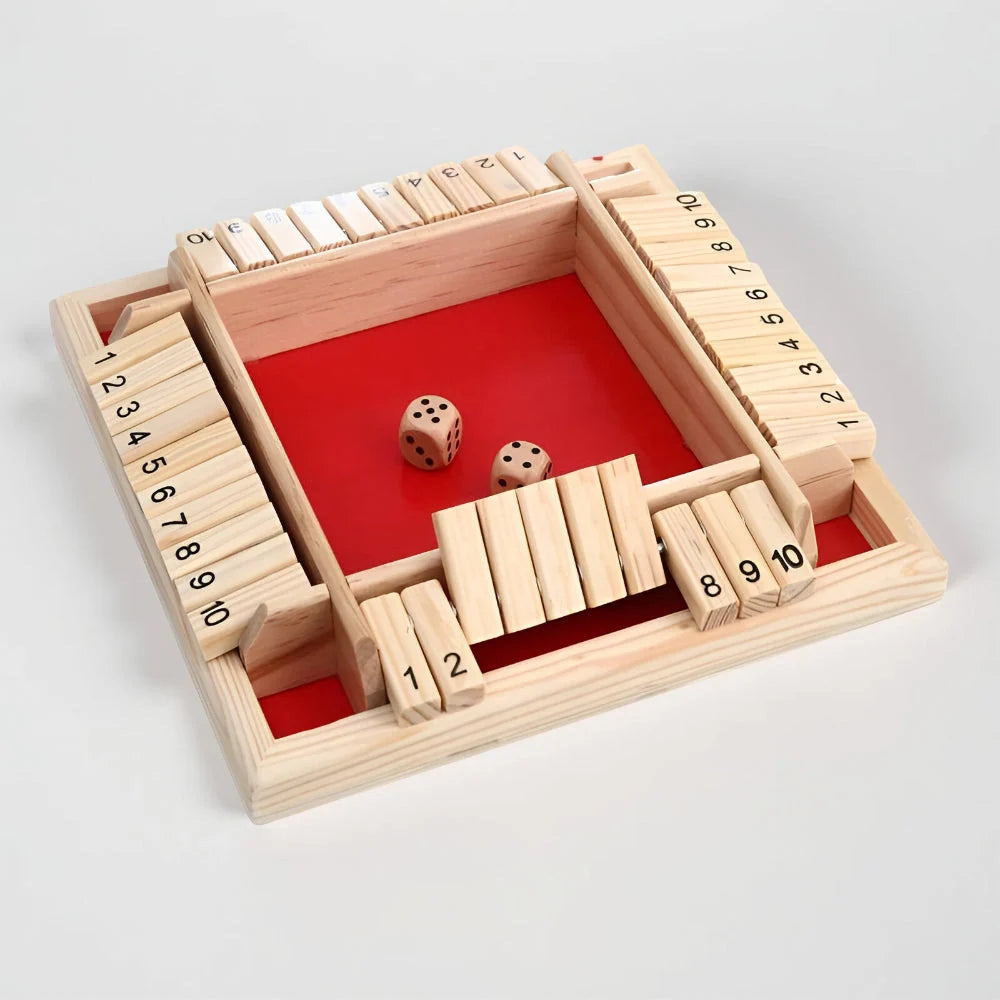 Math Board Game Wooden Durable Travel Friendly