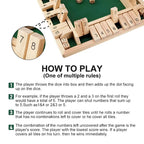 Math Board Game Wooden Durable Travel Friendly