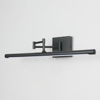 Matte Black Adjustable Swing-Arm Dimmable LED Vanity Wall Sconce