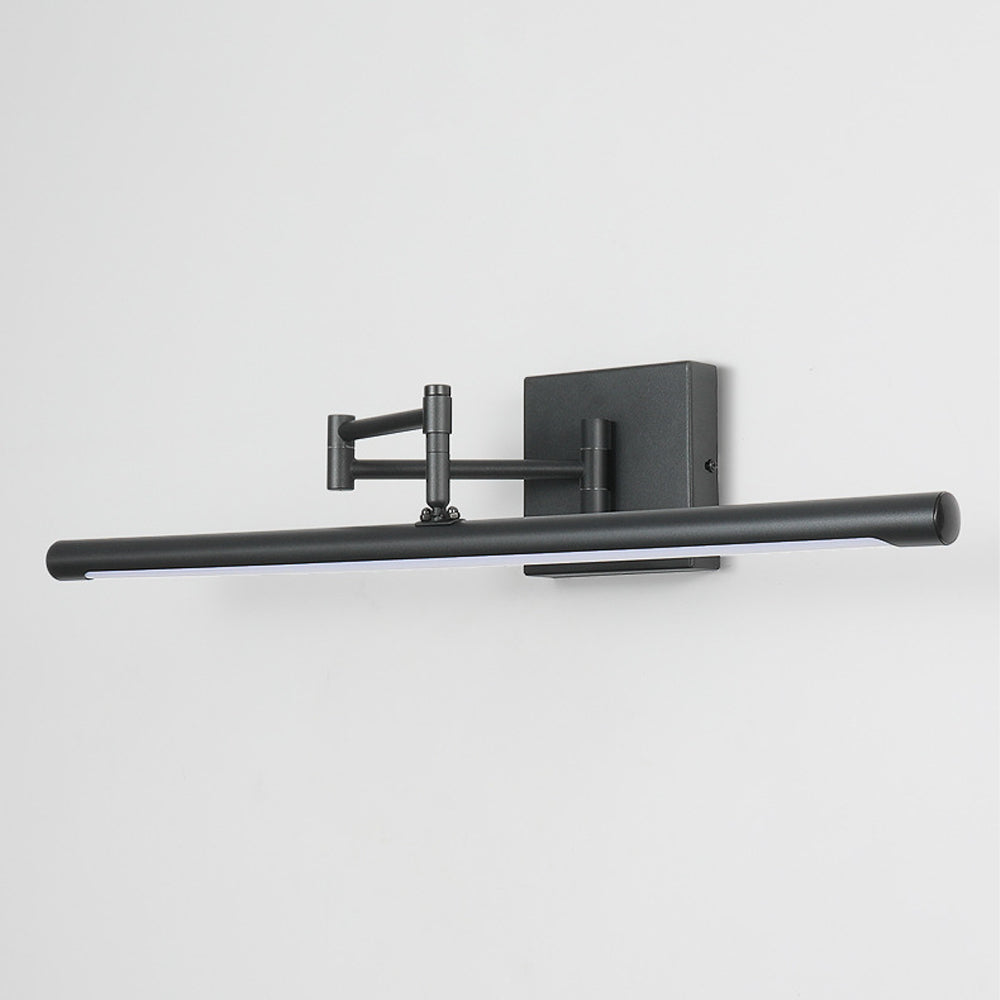 Matte Black Adjustable Swing-Arm Dimmable LED Vanity Wall Sconce
