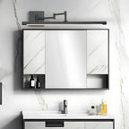 Matte Black Adjustable Swing-Arm Dimmable LED Vanity Wall Sconce