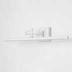 Matte Black Adjustable Swing-Arm Dimmable LED Vanity Wall Sconce