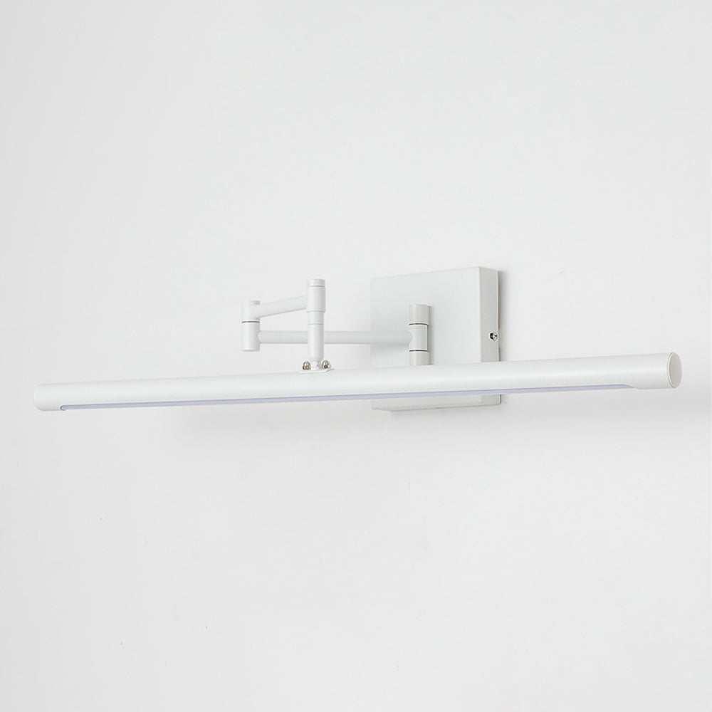 Matte Black Adjustable Swing-Arm Dimmable LED Vanity Wall Sconce