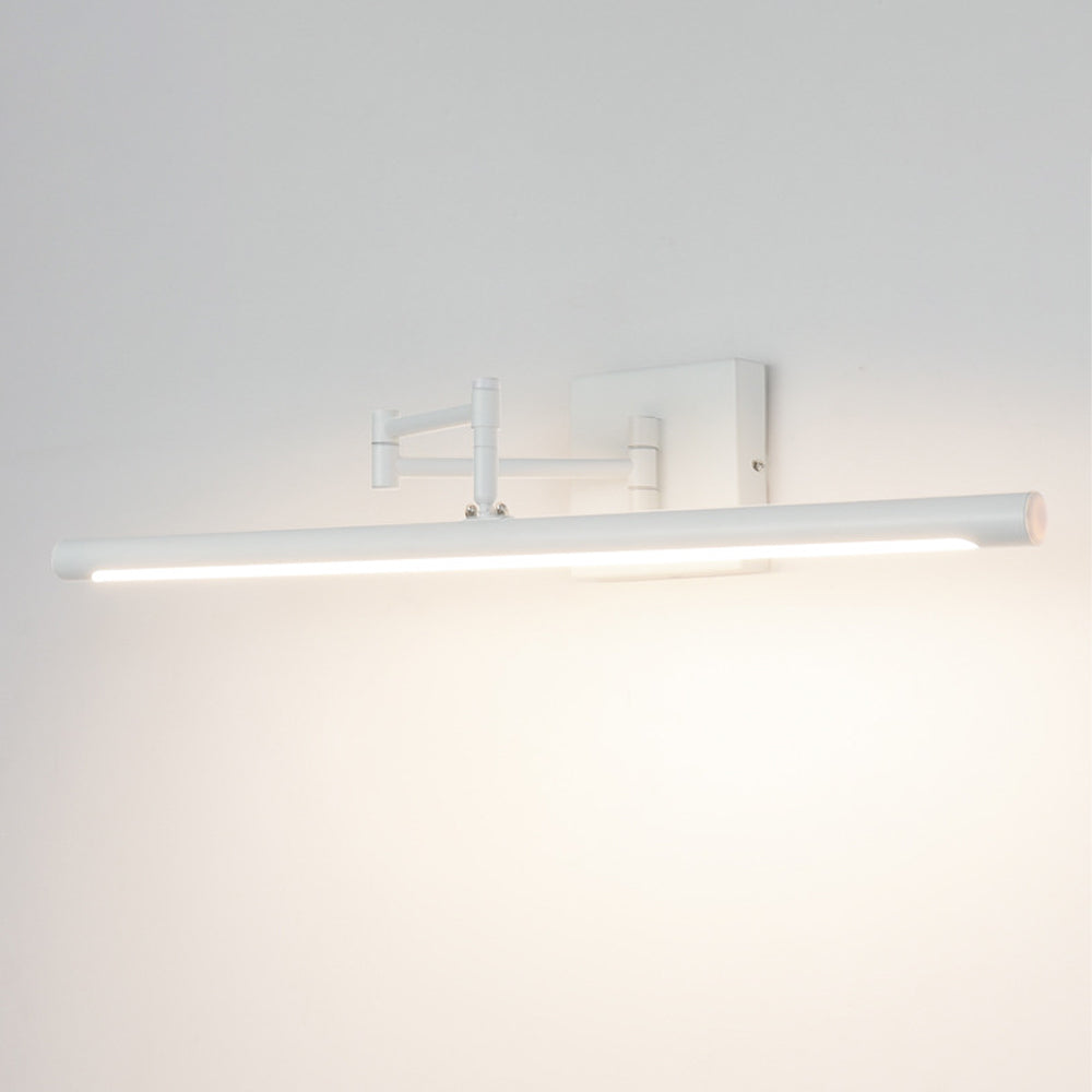 Matte Black Adjustable Swing-Arm Dimmable LED Vanity Wall Sconce