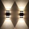Matte Black Aluminum IP65 Dimmable LED Outdoor Wall Light