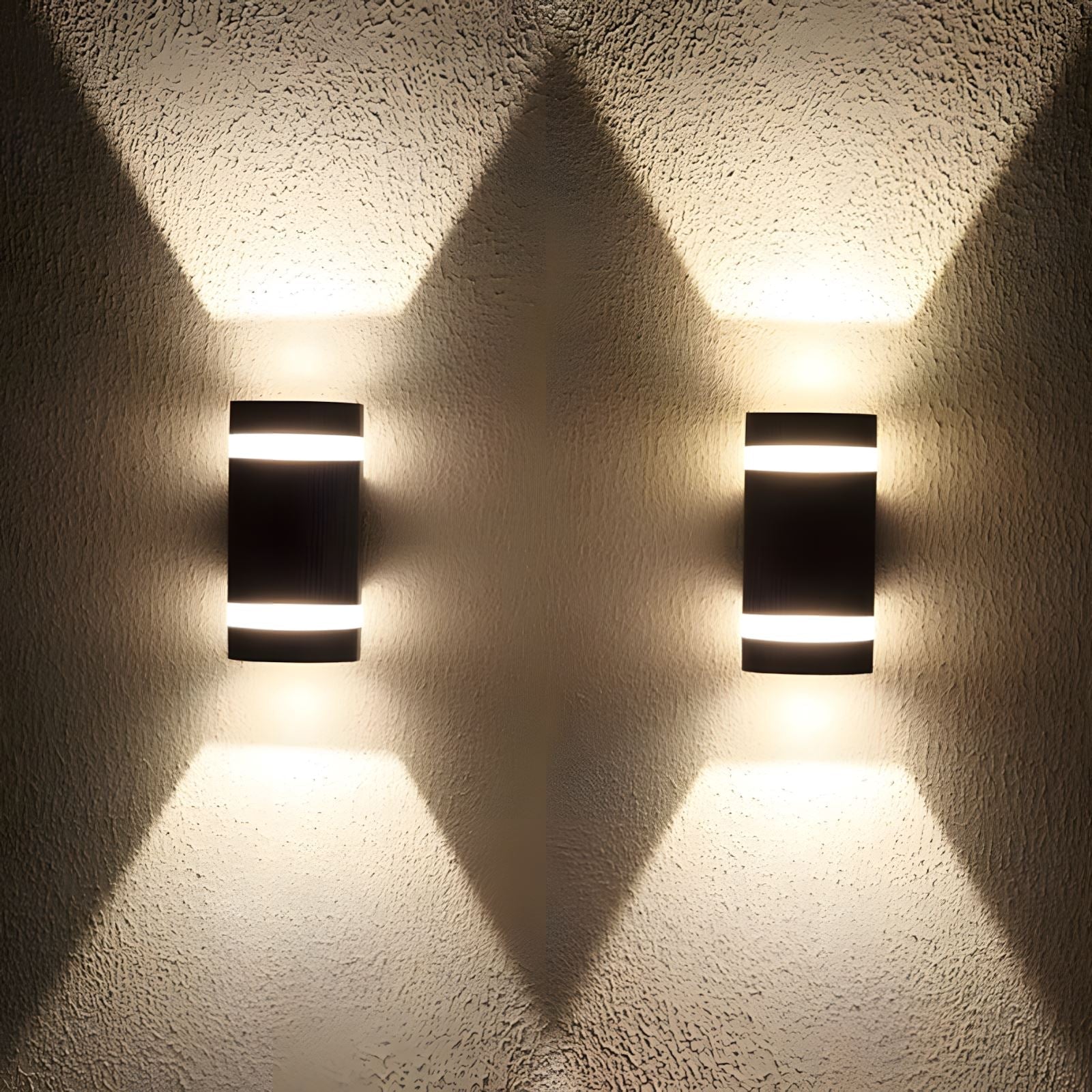 Matte Black Aluminum IP65 Dimmable LED Outdoor Wall Light