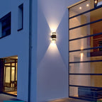 Matte Black Aluminum IP65 Dimmable LED Outdoor Wall Light
