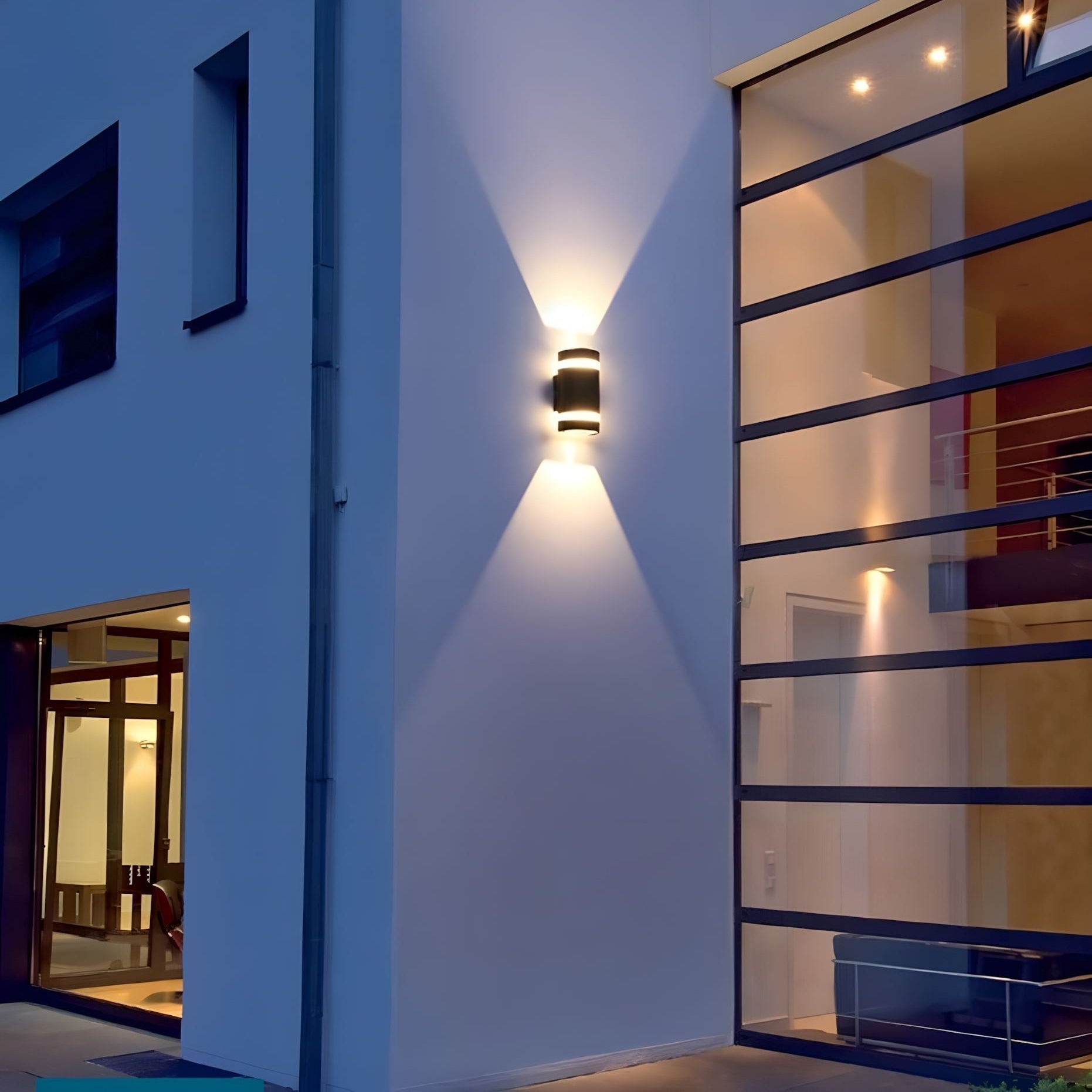 Matte Black Aluminum IP65 Dimmable LED Outdoor Wall Light