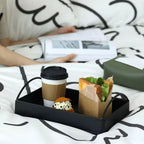 Matte Faux Leather Display Tray (Built-In Handles)
