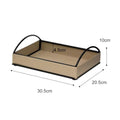 Matte Faux Leather Display Tray (Built-In Handles)