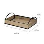 Matte Faux Leather Display Tray (Built-In Handles)