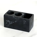Matte Resin Marble Swirl Toothbrush Holder