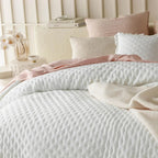 Mattress Cover Washed Brushed Fabric Ruffle Trim Machine Washable