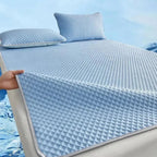 Mattress Pad Cooling Breathable Ice Silk Machine-Washable
