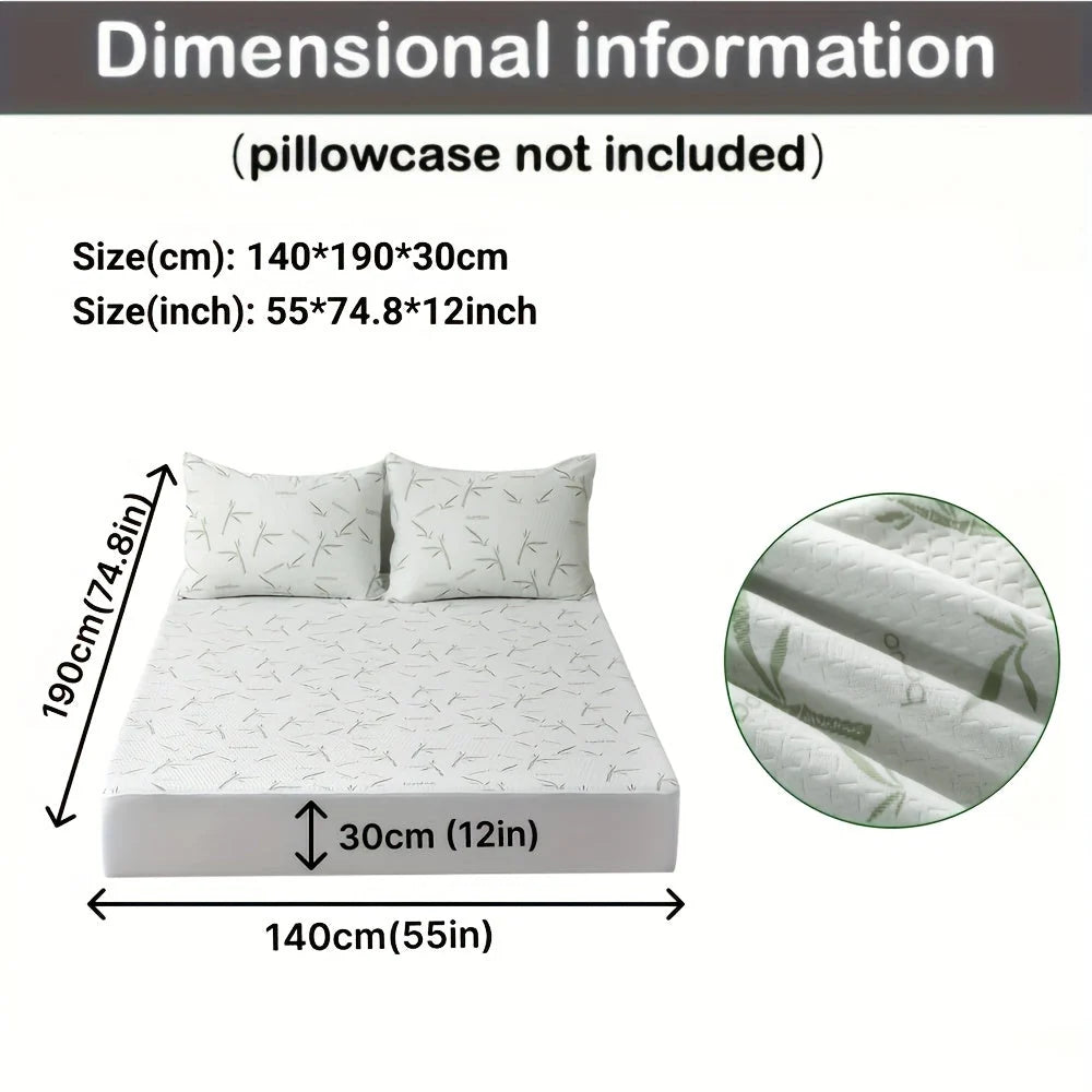 Mattress Protector Bamboo Breathable & Cooling 3D Air Ventilation Fitted